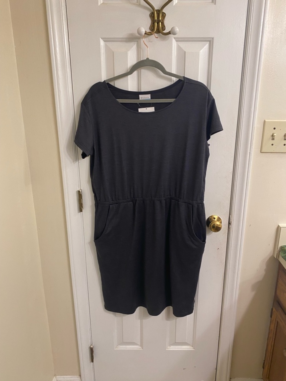 Columbia Women’s Pacific Haze Dress Stretch Comfort Pockets Gray Size Large NWT - Picture 10 of 12